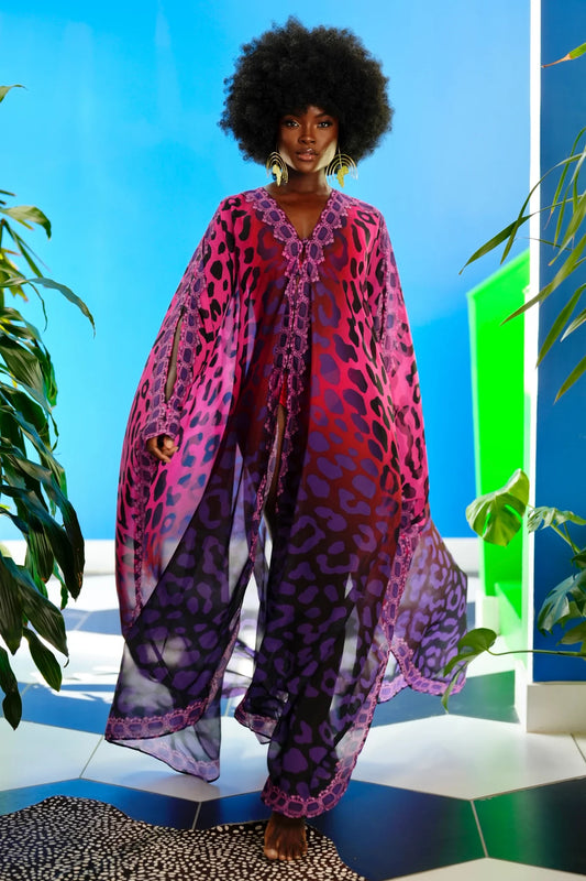 PURPLE PINK KAFTAN