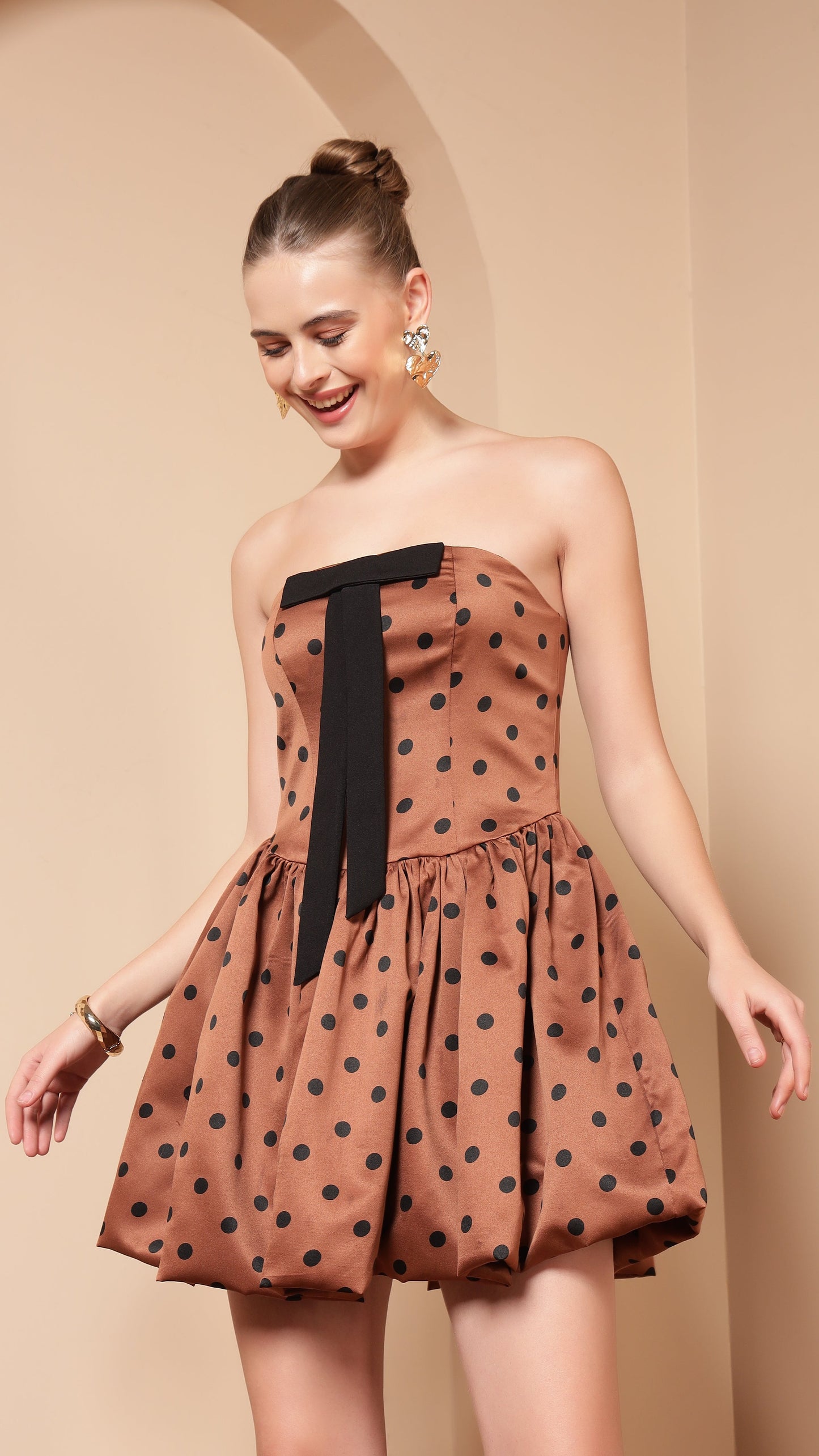 BROWNIE POLKA DOTS DRESS