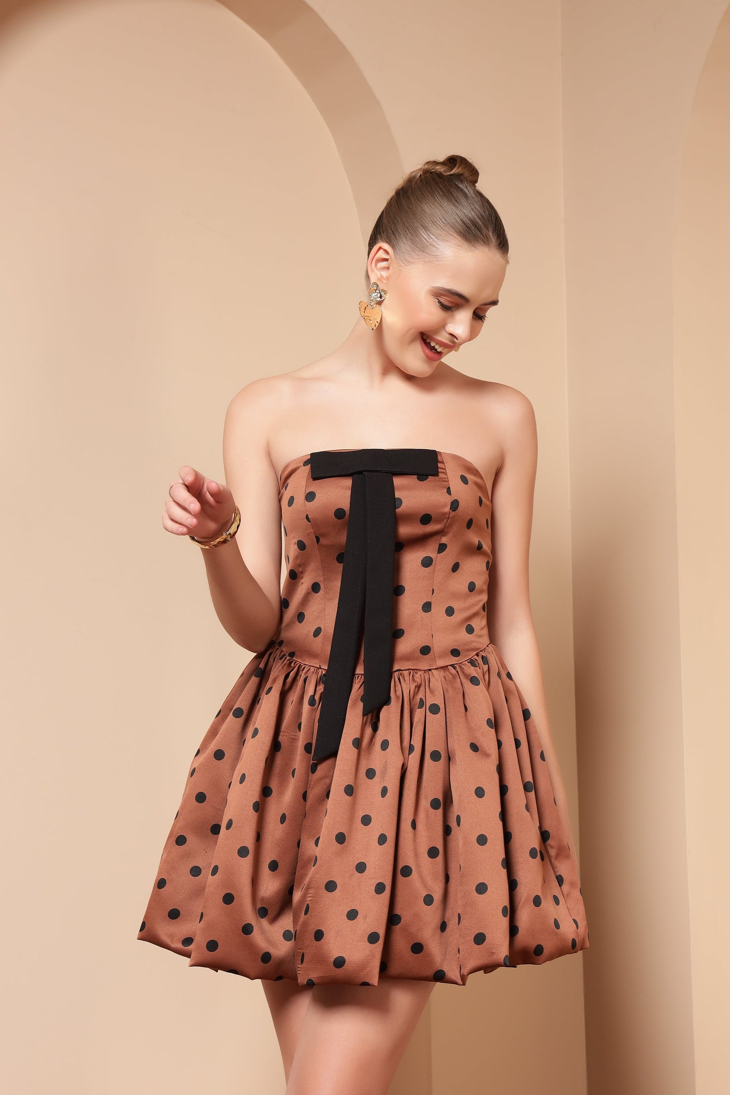 BROWNIE POLKA DOTS DRESS