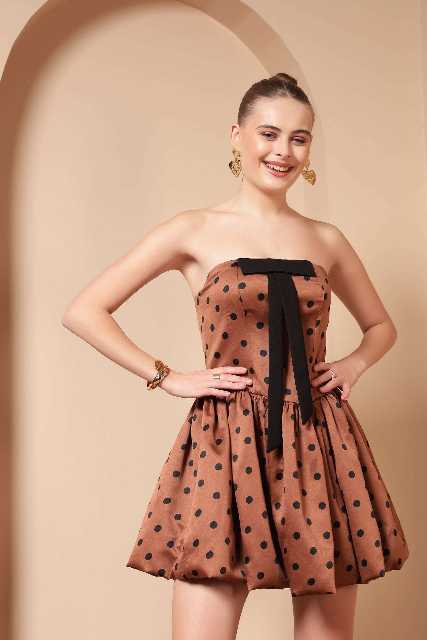 BROWNIE POLKA DOTS DRESS