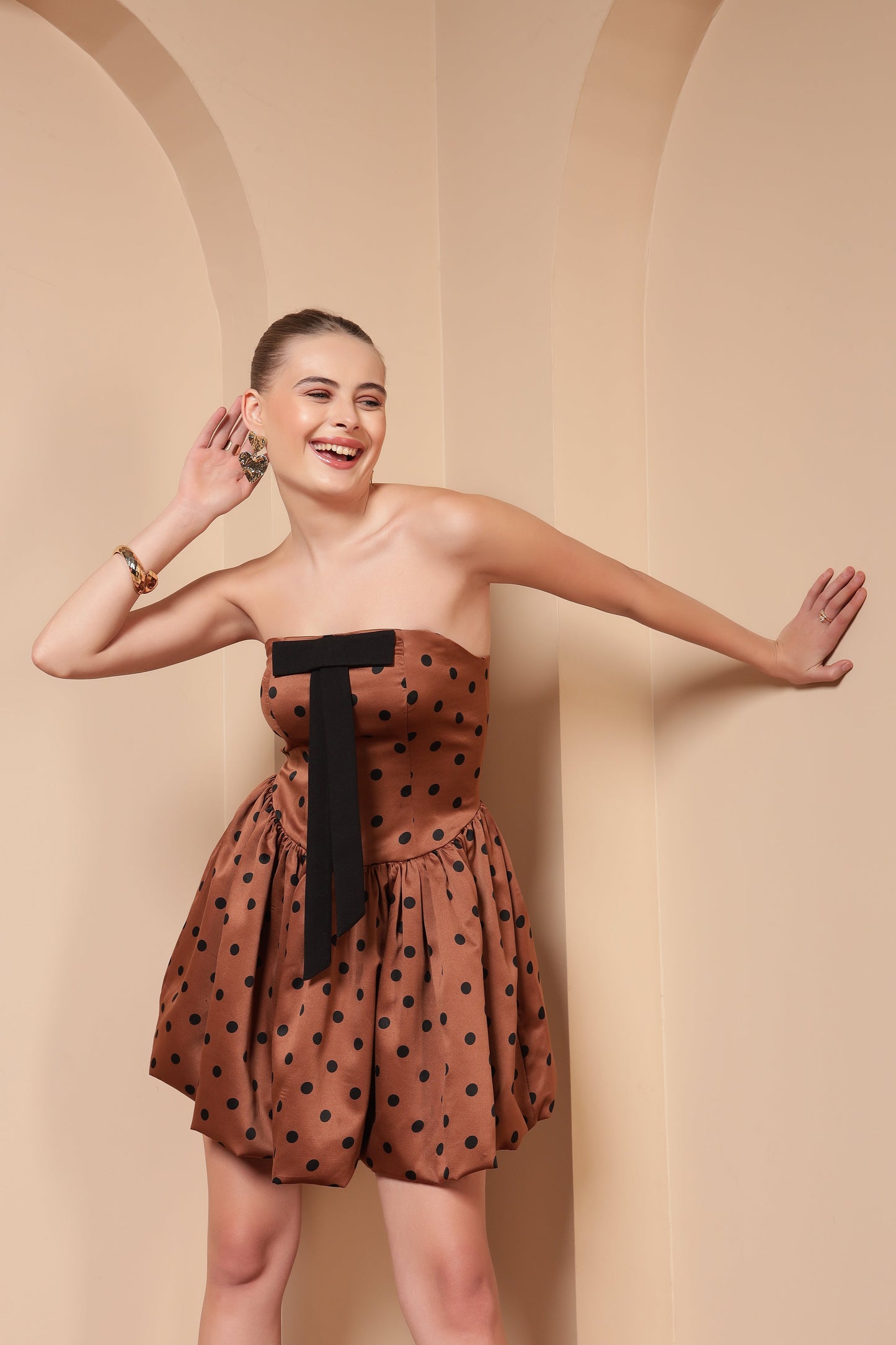 BROWNIE POLKA DOTS DRESS
