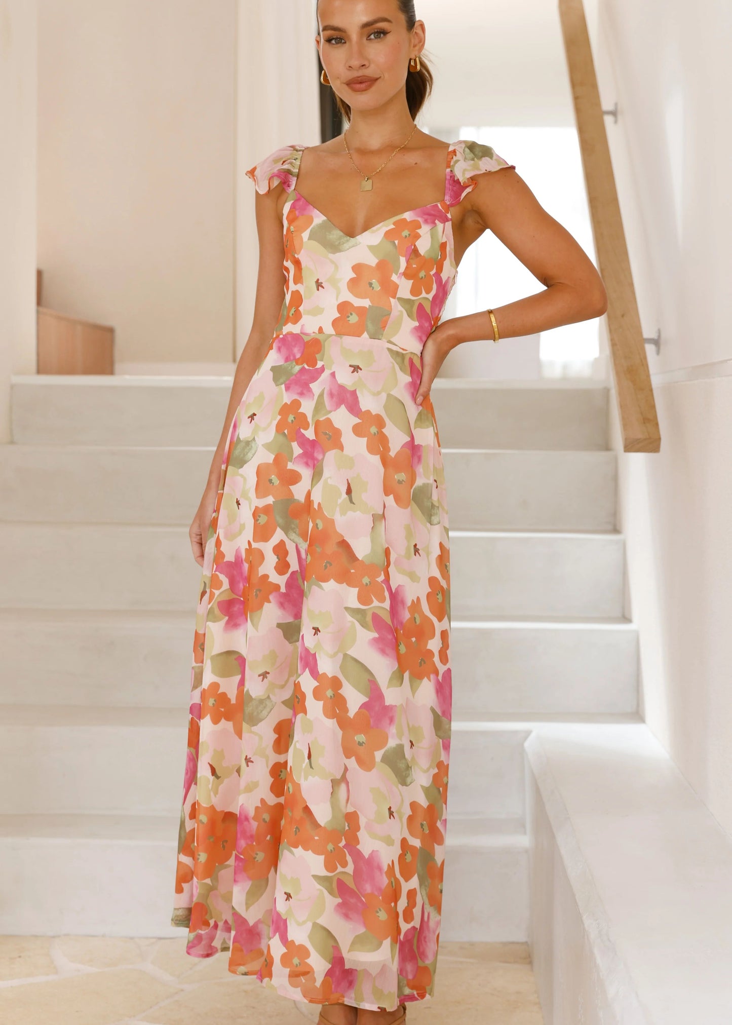 FLORAL MAXI DRESS