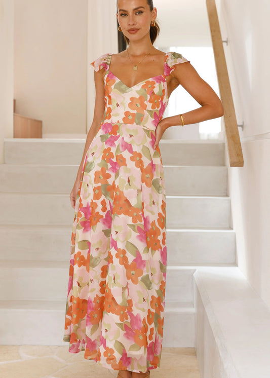 FLORAL MAXI DRESS