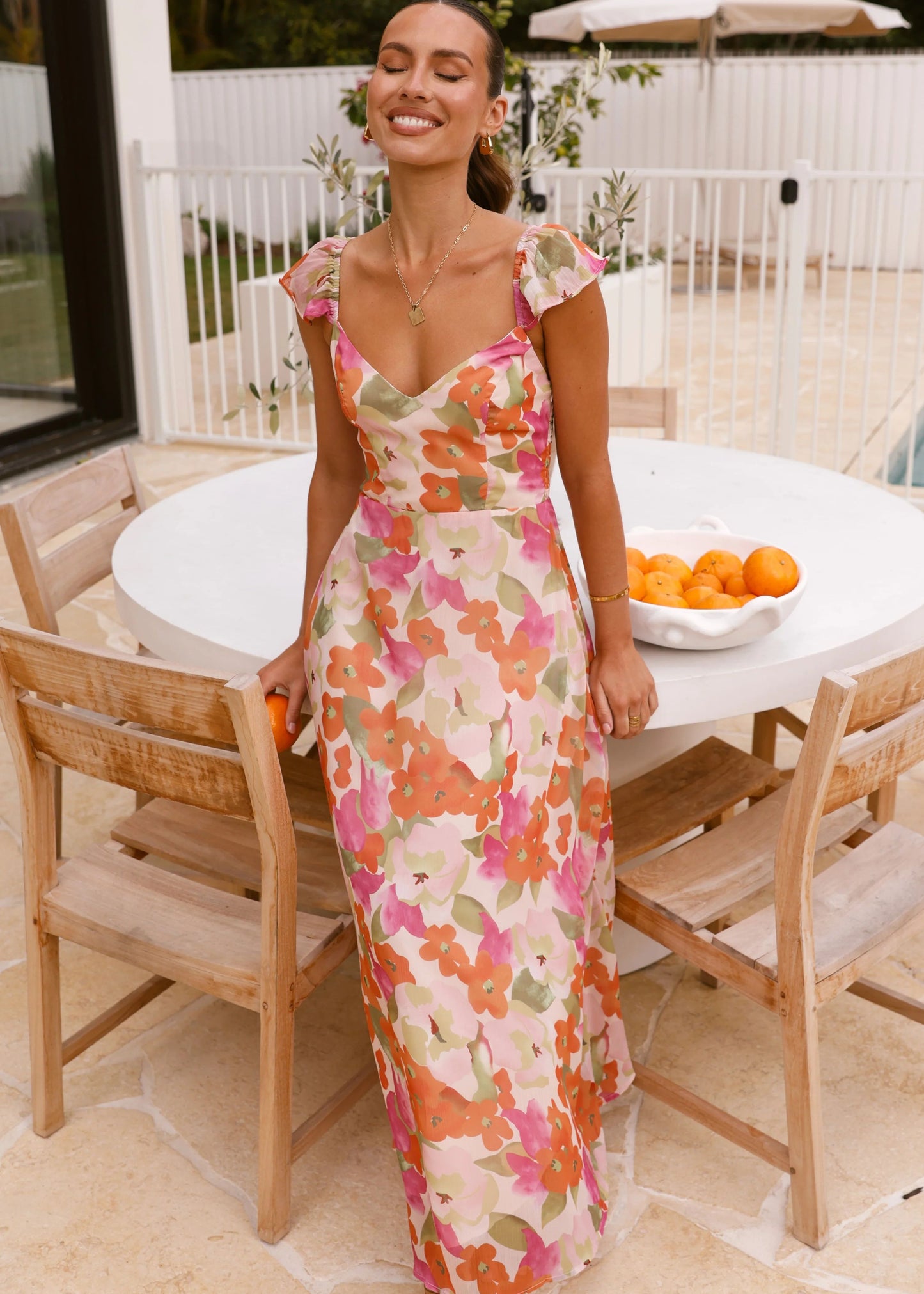 FLORAL MAXI DRESS