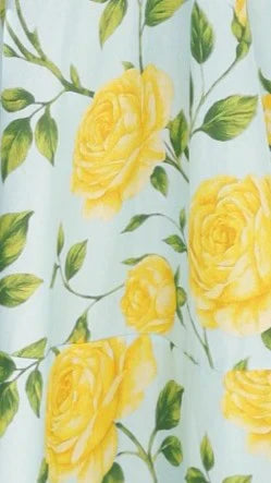 AQUA LEMON FLORAL MAXI DRESS