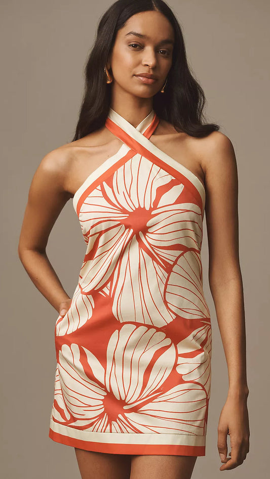 HALTER NECK SUNSET DRESS
