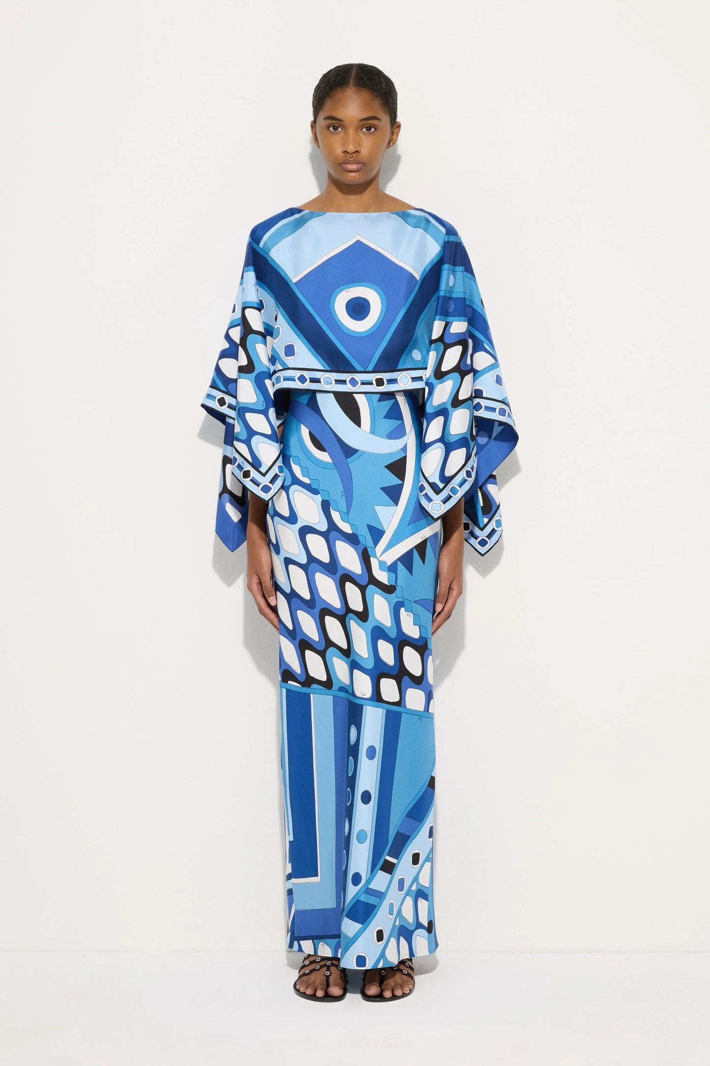 SIMONE GRAPHIC MAXI DRESS