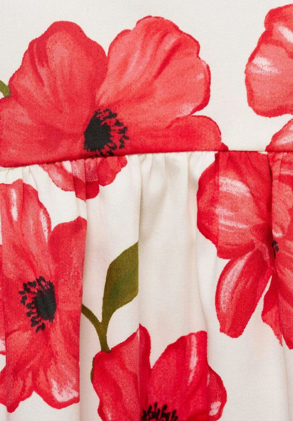 HIBISCUS PRINT ROSE DRESS
