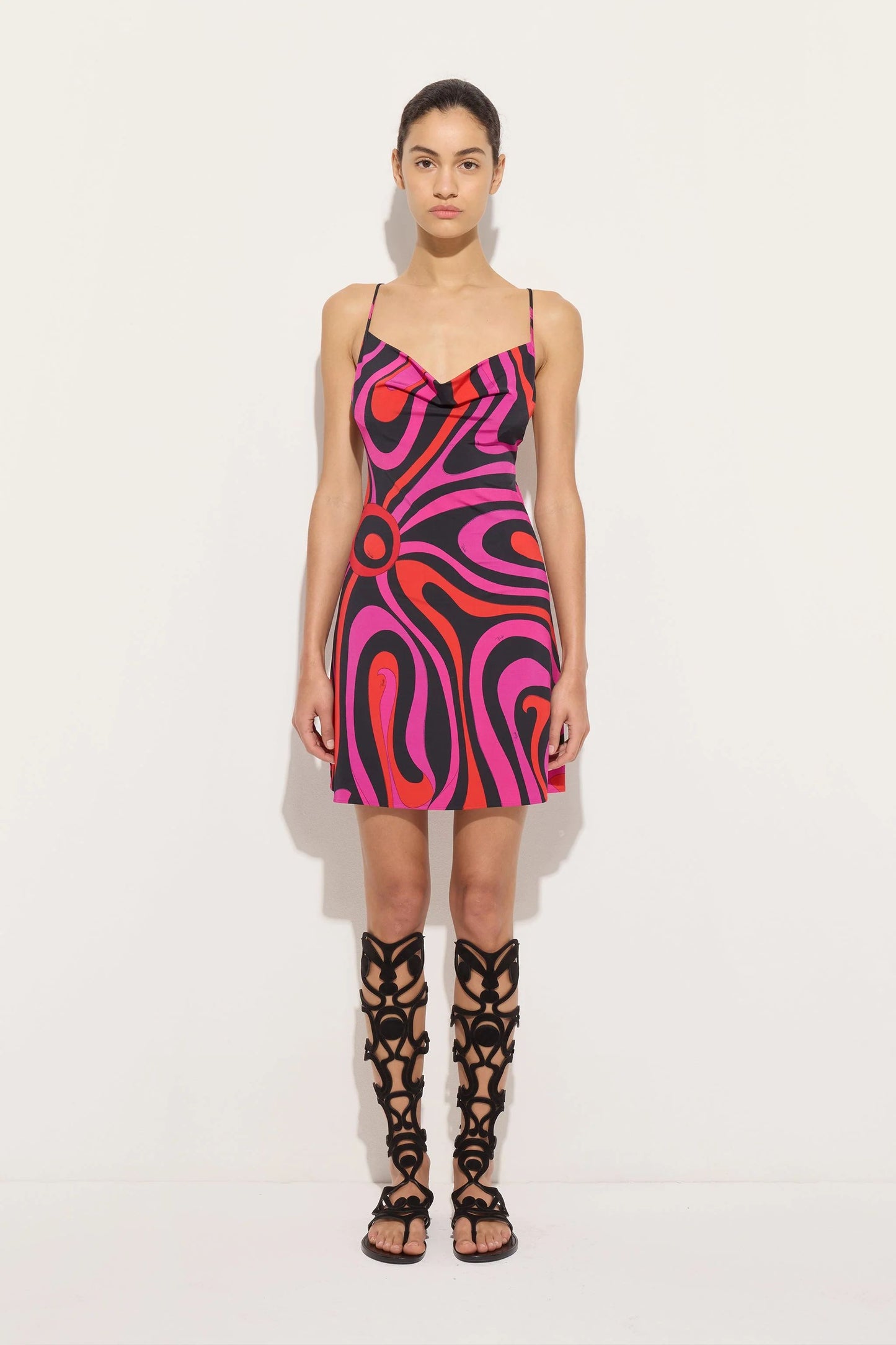 MULTICOLOR PRINT DRESS