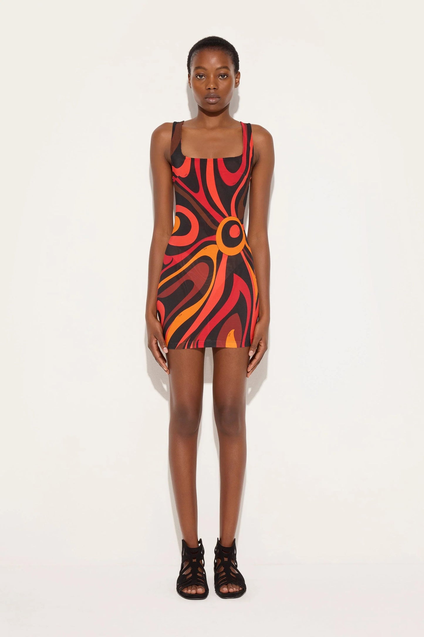 MULTICOLOR PRINT DRESS