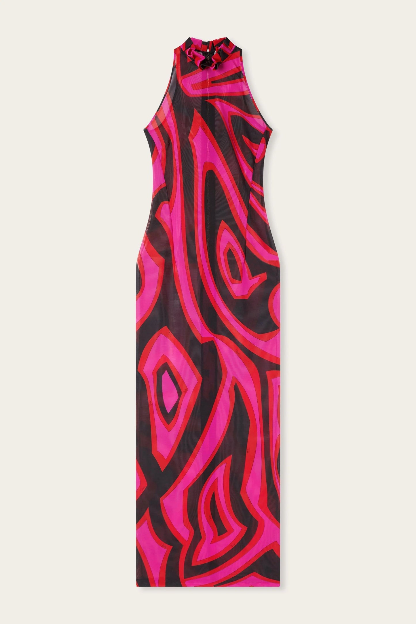 MULTICOLOR PRINT MAXI DRESS