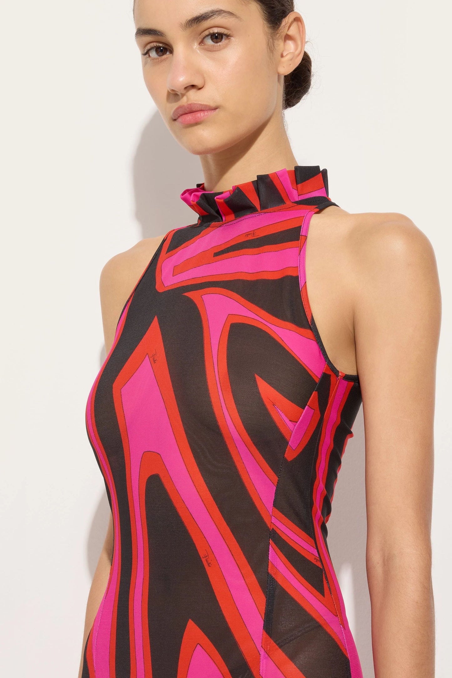 MULTICOLOR PRINT MAXI DRESS