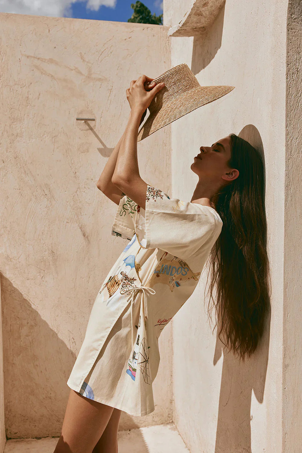 GREECE ELVI WRAP DRESS