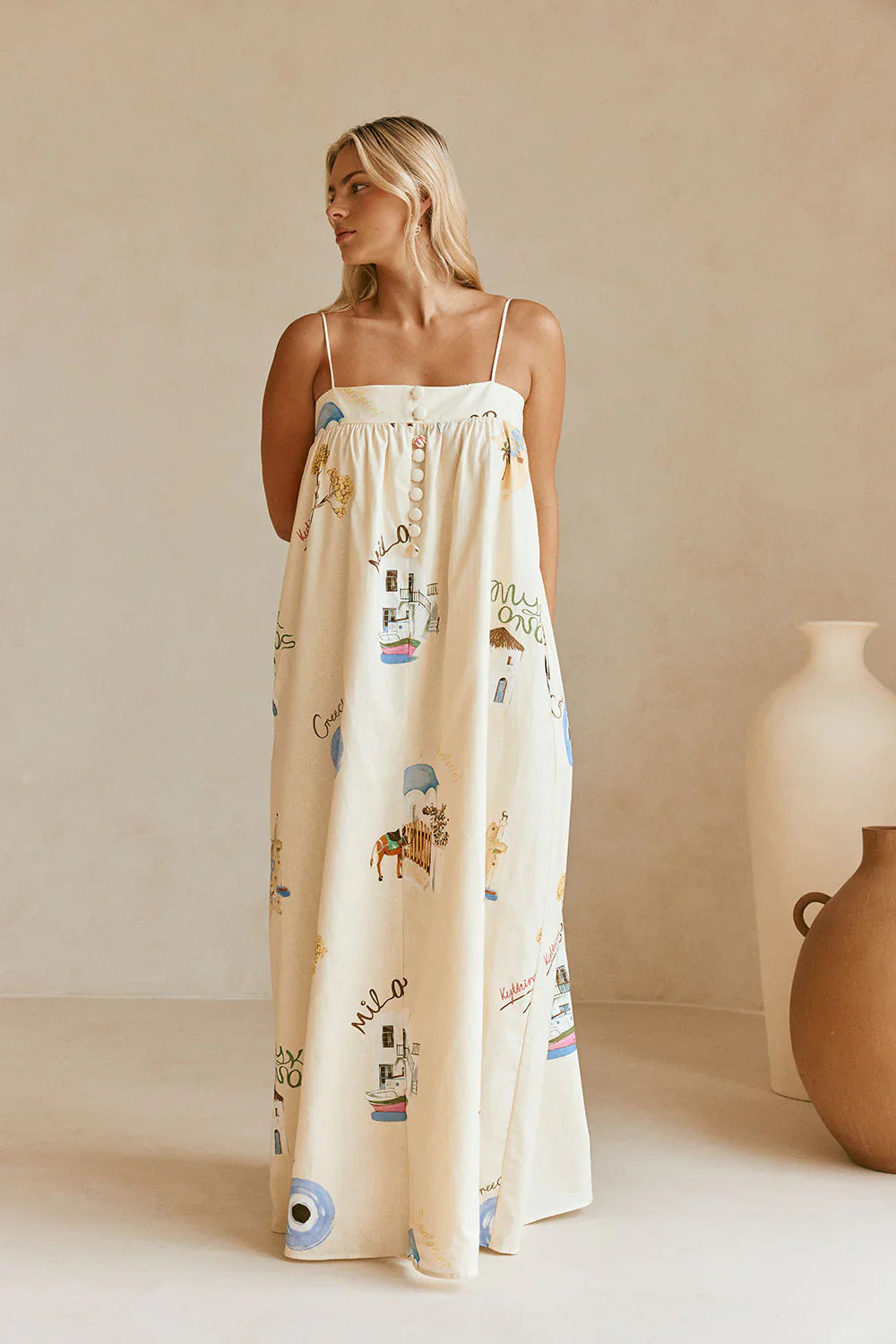 GREECE ELVI MAXI DRESS