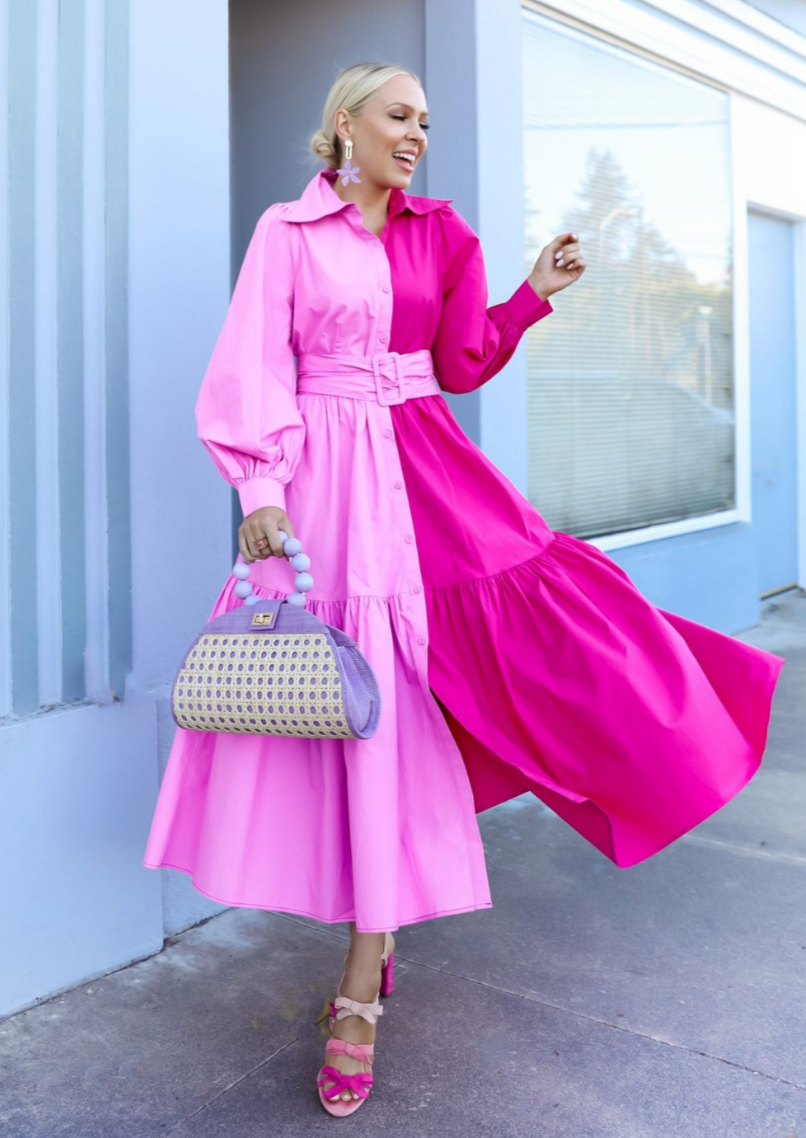 SUMMER PINK MARTINI DRESS