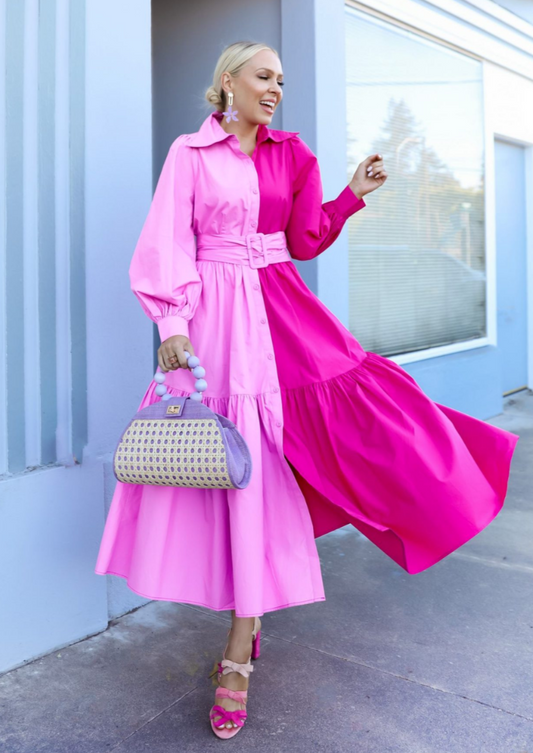SUMMER PINK MARTINI DRESS