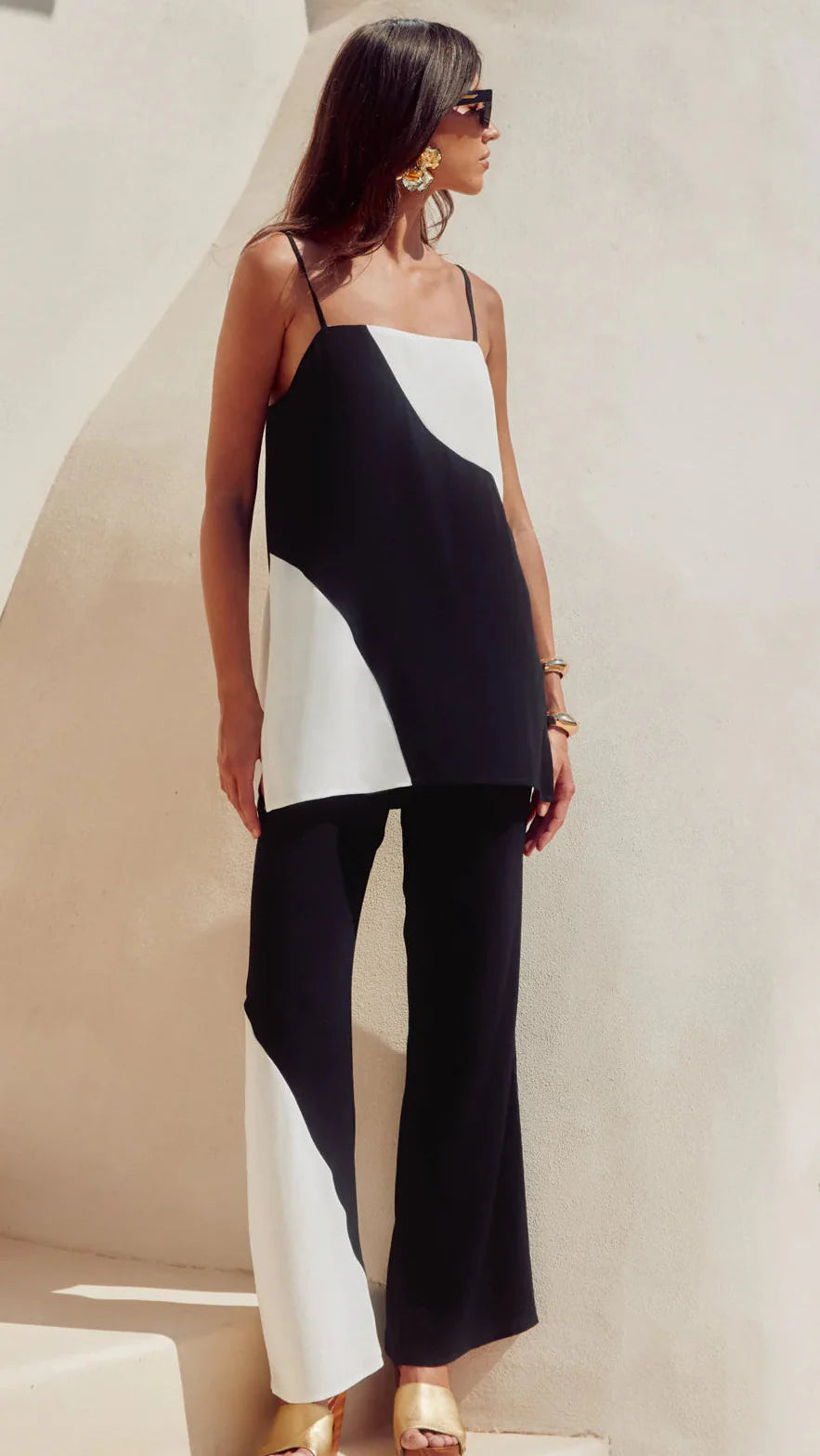 PATCH CUT B&W CO-ORD