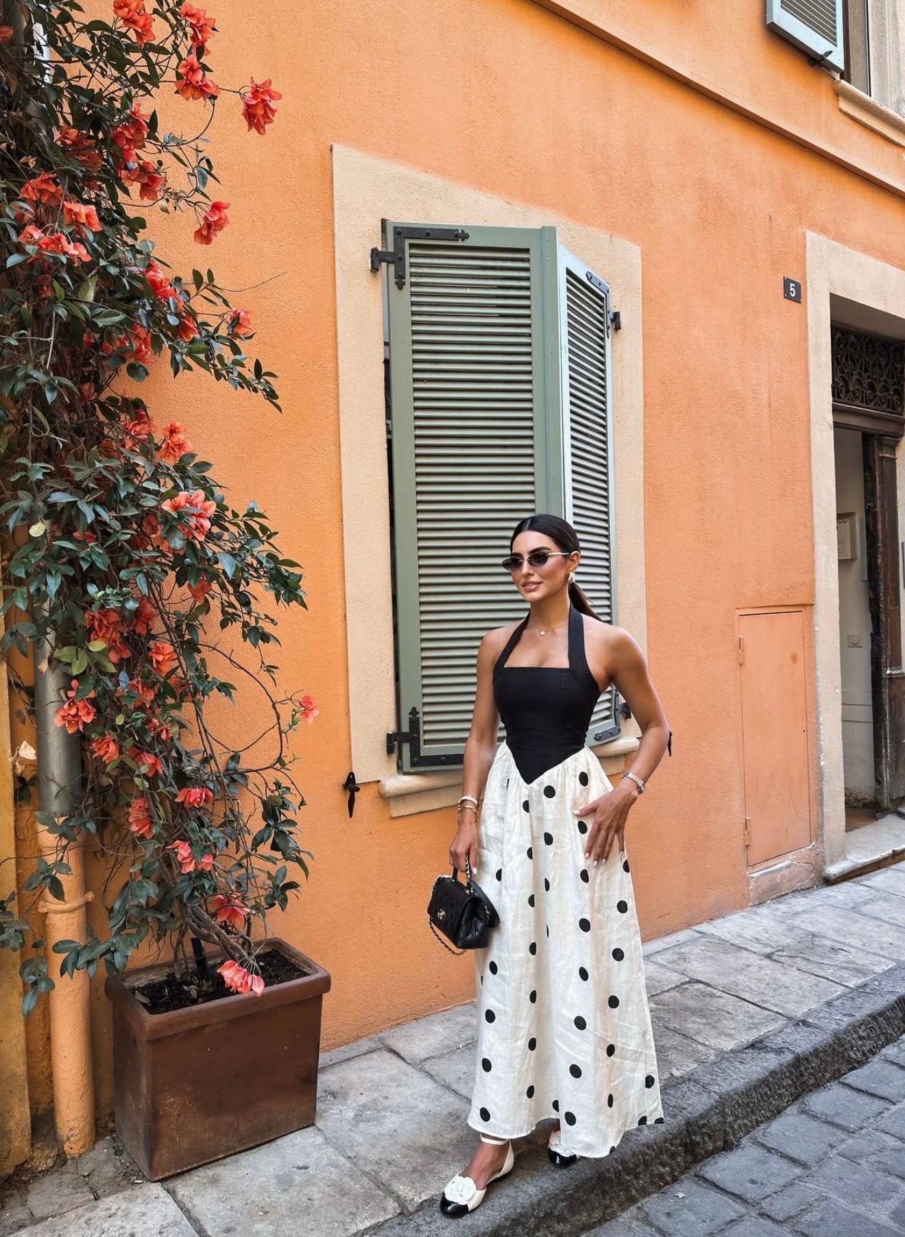 ÉLEGANCE DOTS MAXI DRESS
