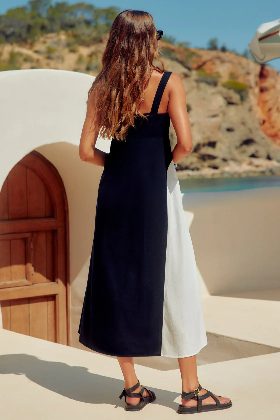 B&W MAXI DRESS