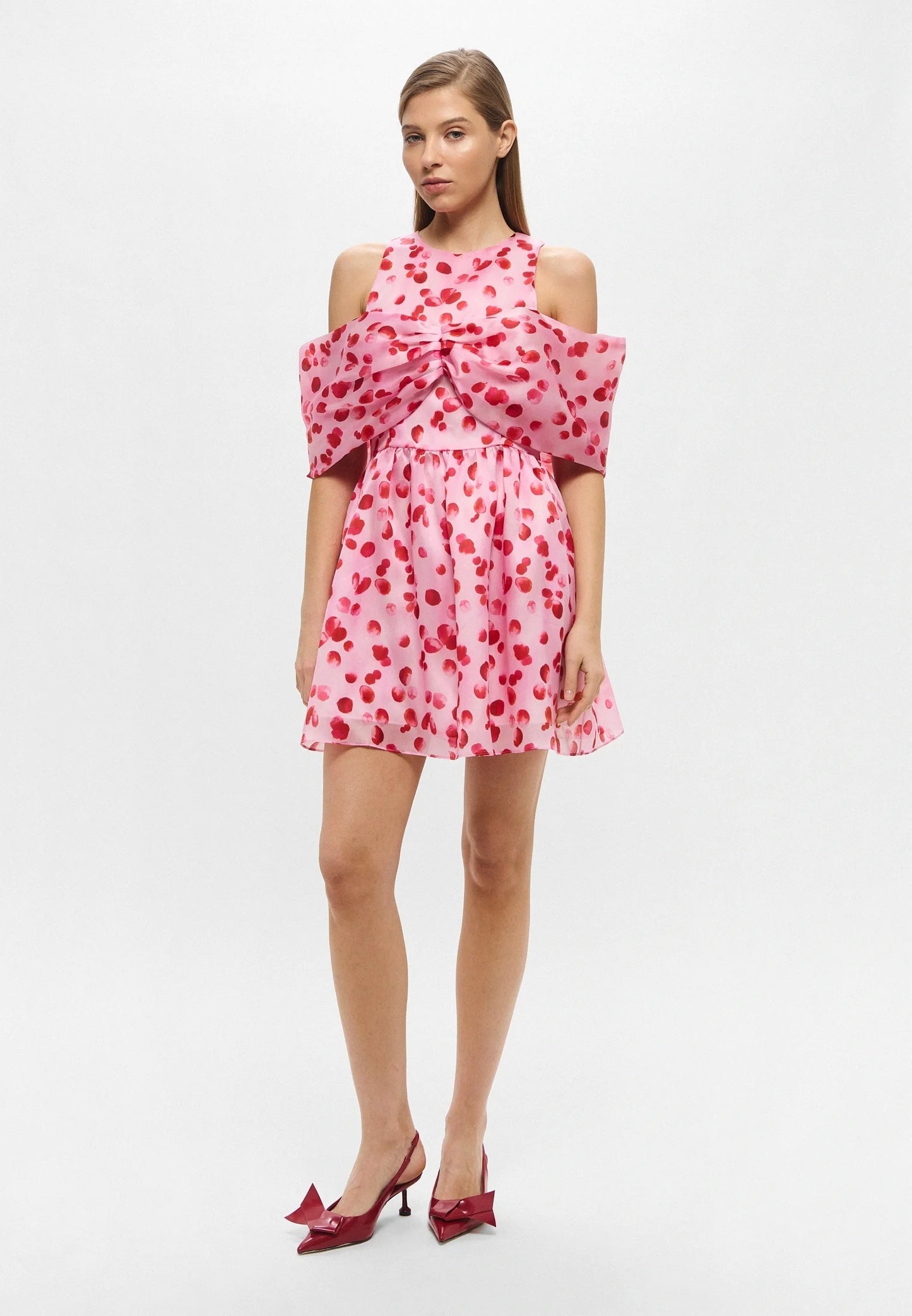 PINK SILK BRUNCH DRESS