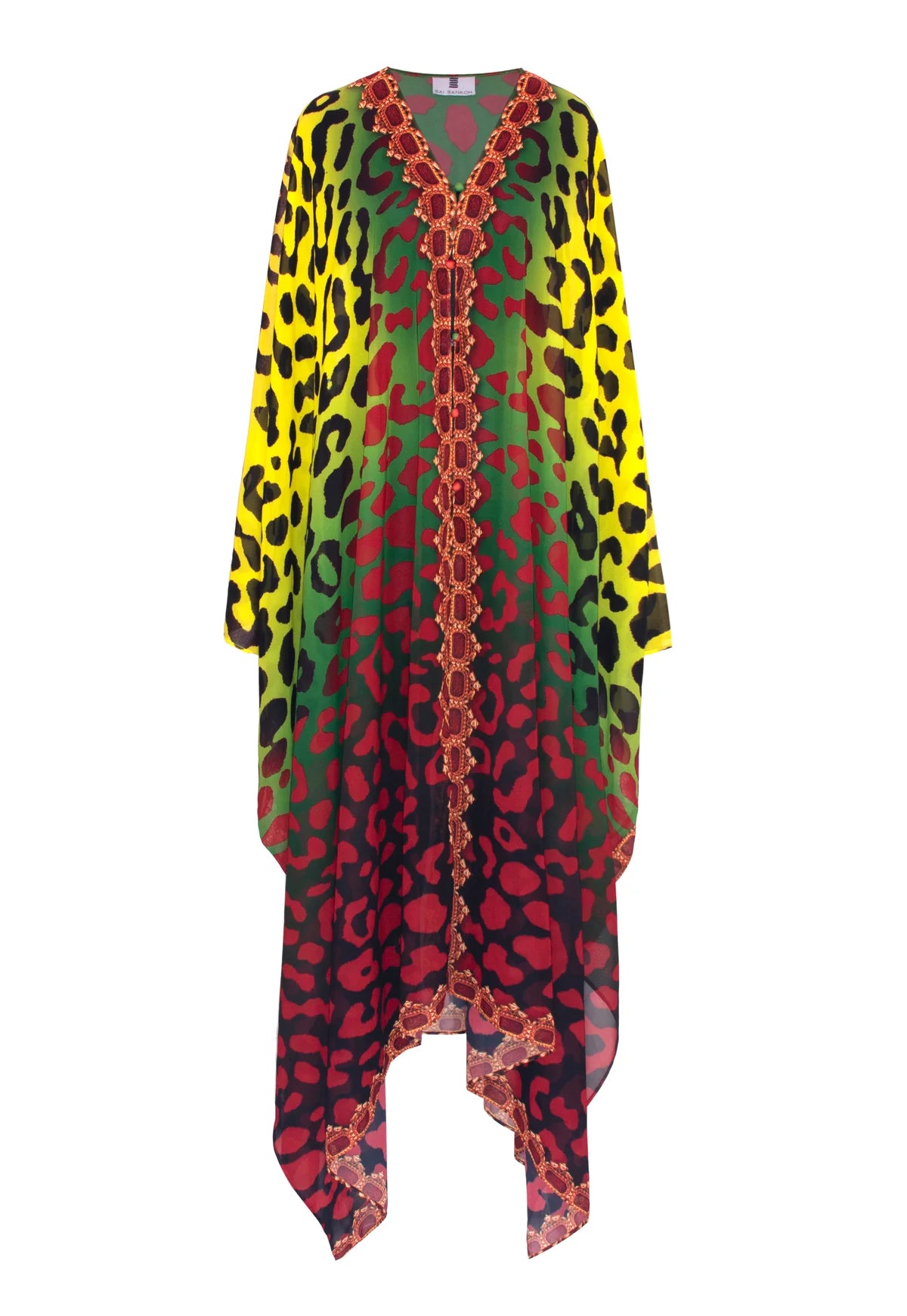MULTI COLOR PRINT KAFTAN