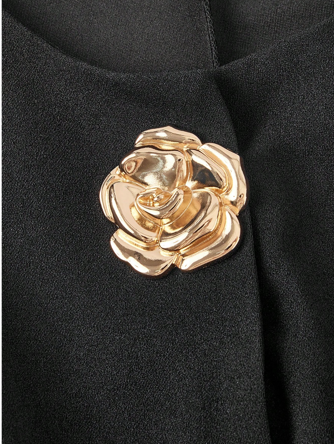 METAL ROSE LITTLE BLACK DRESS