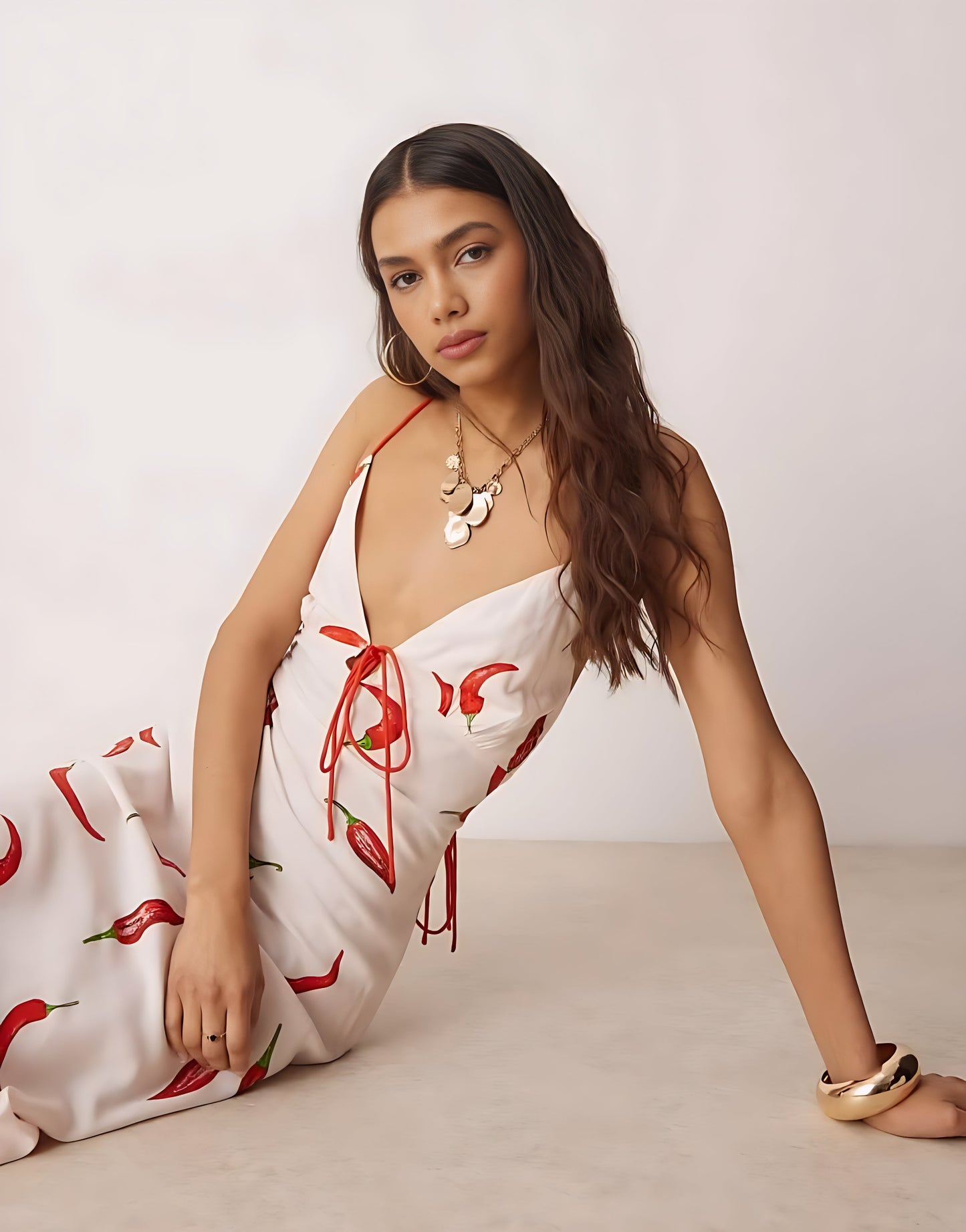 CHILLI PRINT MAXI DRESS