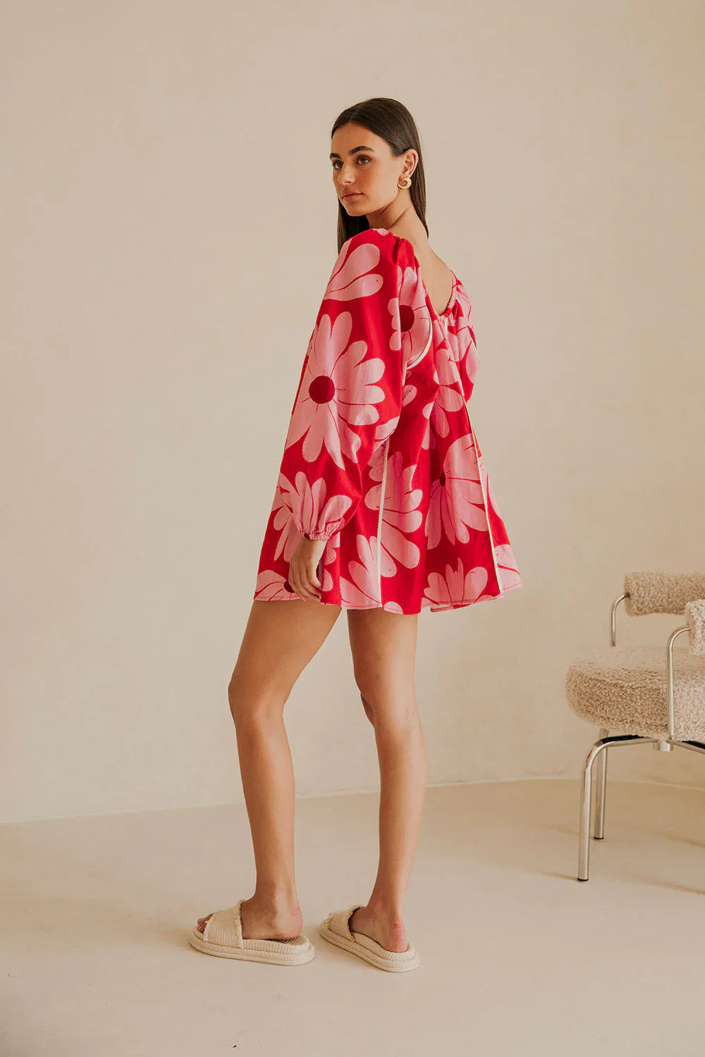 DAISY RED MINI DRESS