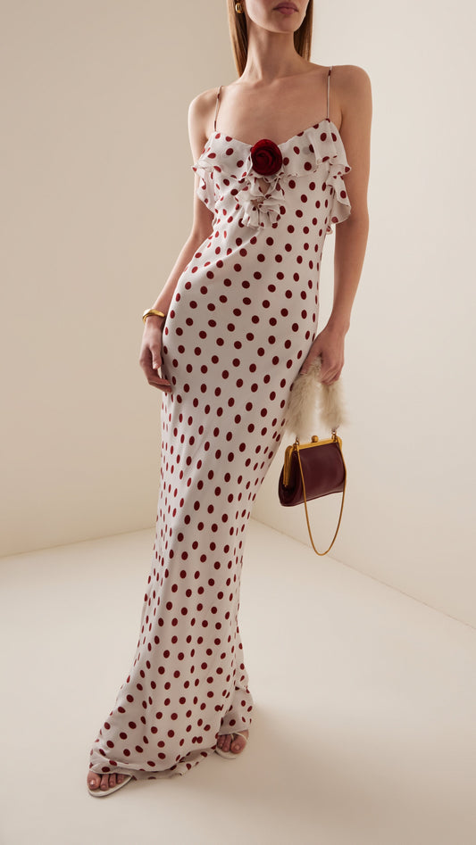 ESPERA POLKA DOT ROSE DRESS