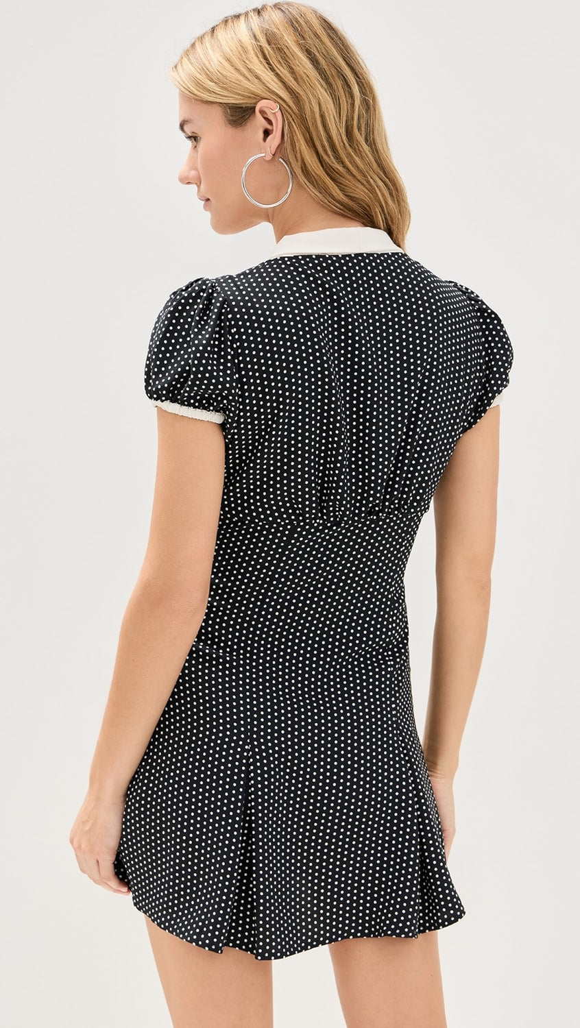 MINI POLKA DOT TIE-KNOT DRESS