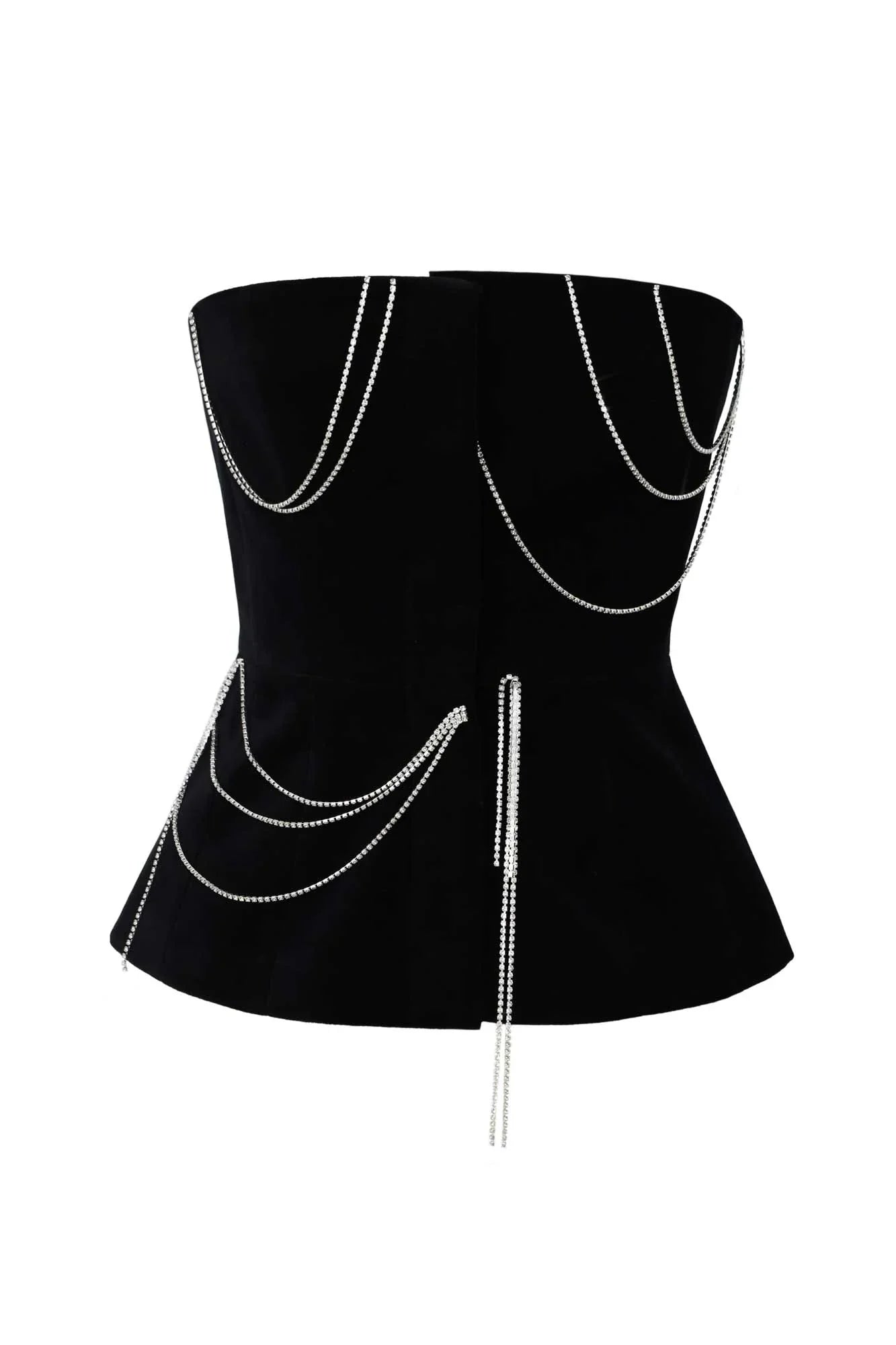 TOP WITH DIAMOND DECOR