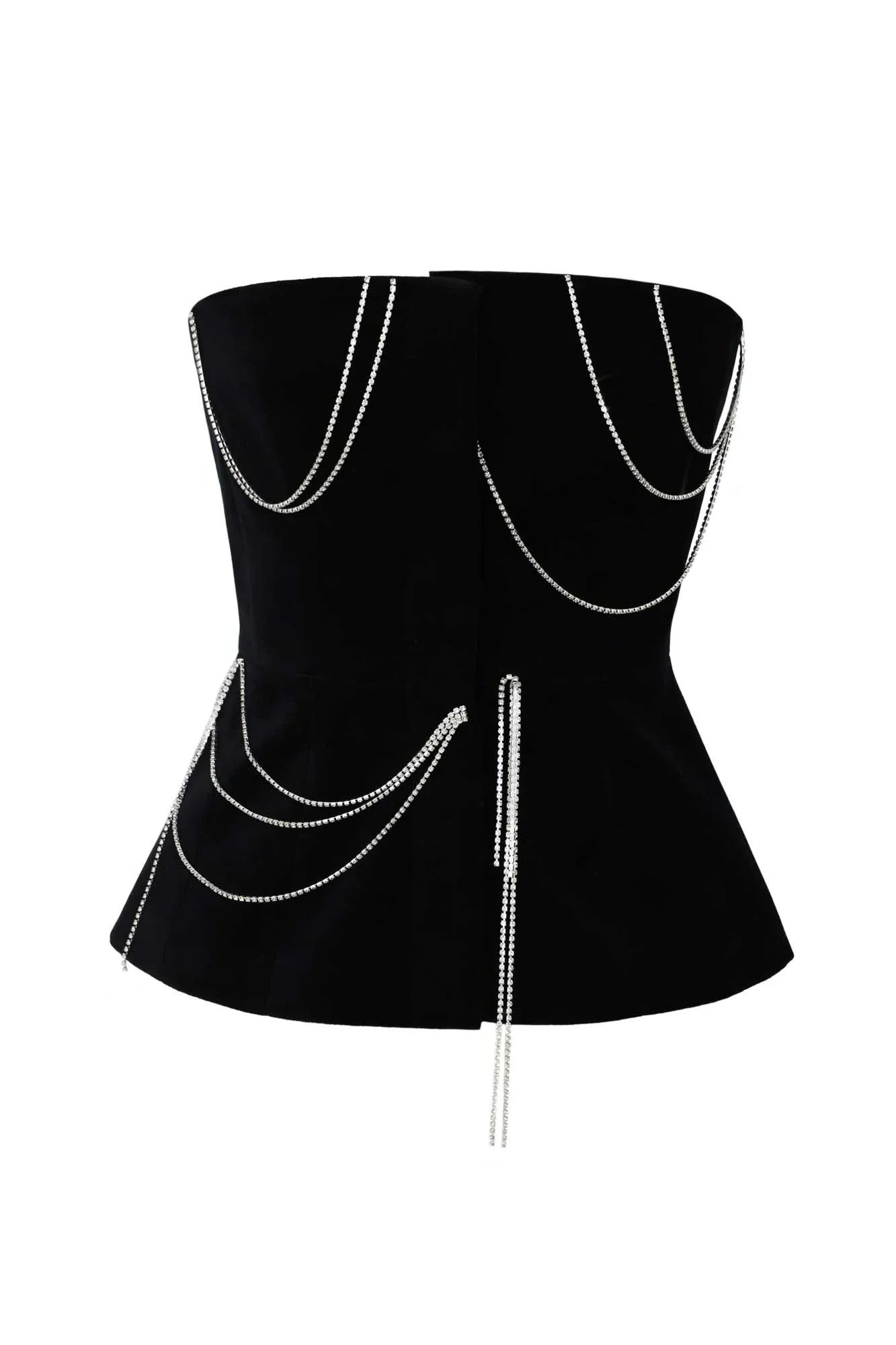 TOP WITH DIAMOND DECOR