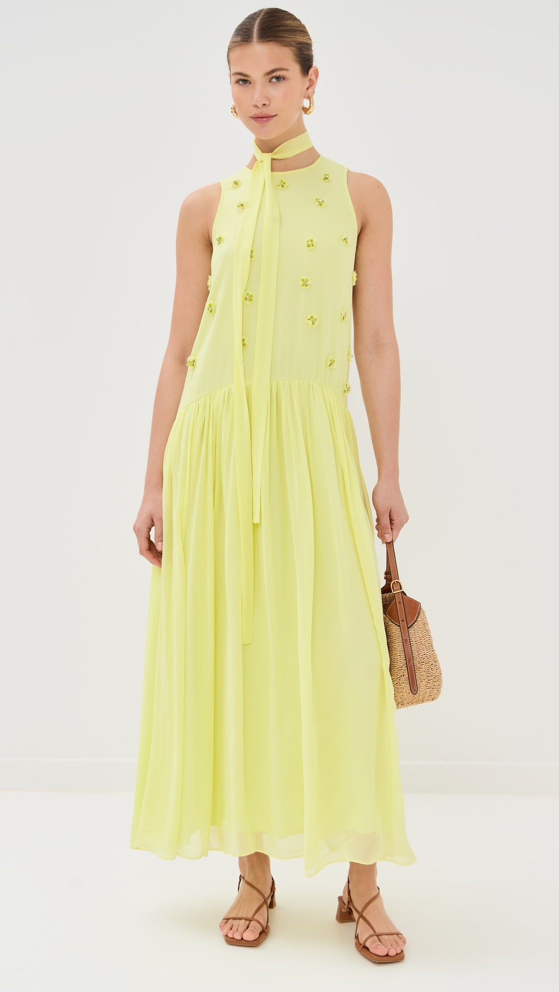 ELINA LIME DRESS