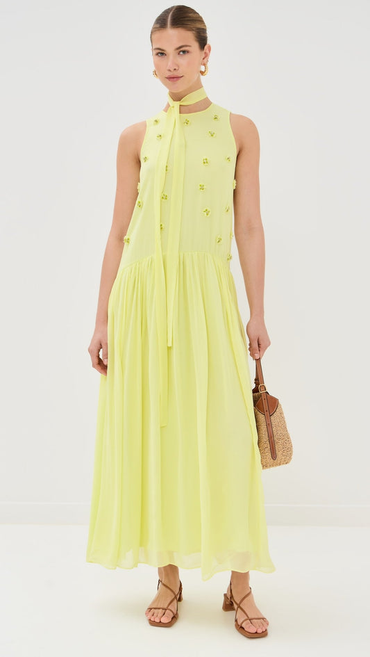 ELINA LIME DRESS
